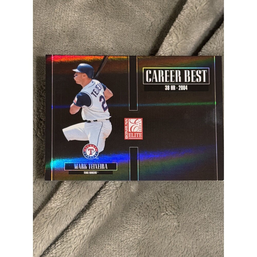 2005 Donruss Elite - Career Best Mark Teixeira #CB-19 Black /150